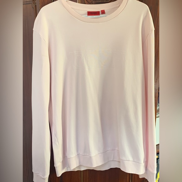 HUGO BOSS Baby Pink Reverse Hugo shirt XXL - Picture 2 of 9